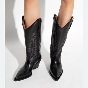 Paris Texas Black Heeled Boots